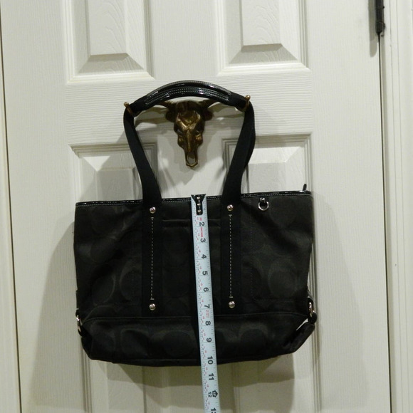 Vintage Coach Purse Black Kyra Signature - Picture 3 of 6